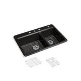 Riverby 33'' top-mount double-bowl kitchen sink