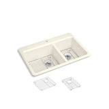 Riverby 33'' top-mount double-bowl kitchen sink