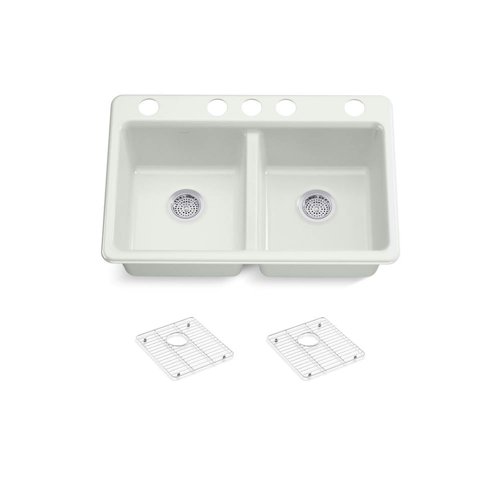 Riverby 33'' undermount double-bowl kitchen sink