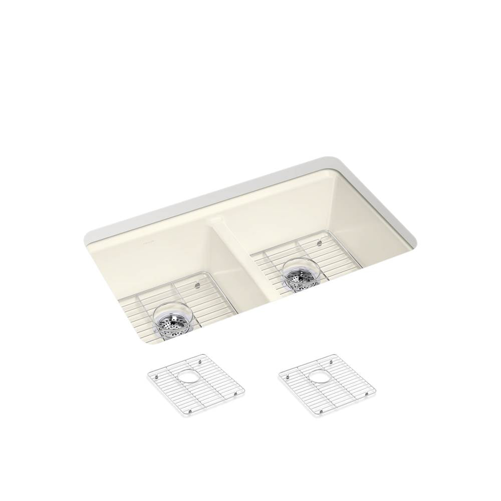 Riverby 33'' undermount double-bowl kitchen sink