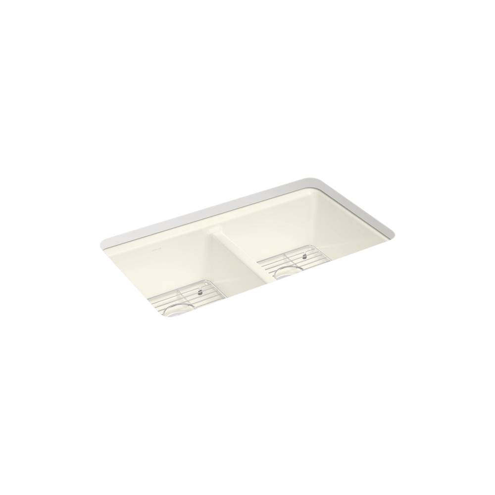 Riverby 33'' undermount double-bowl kitchen sink