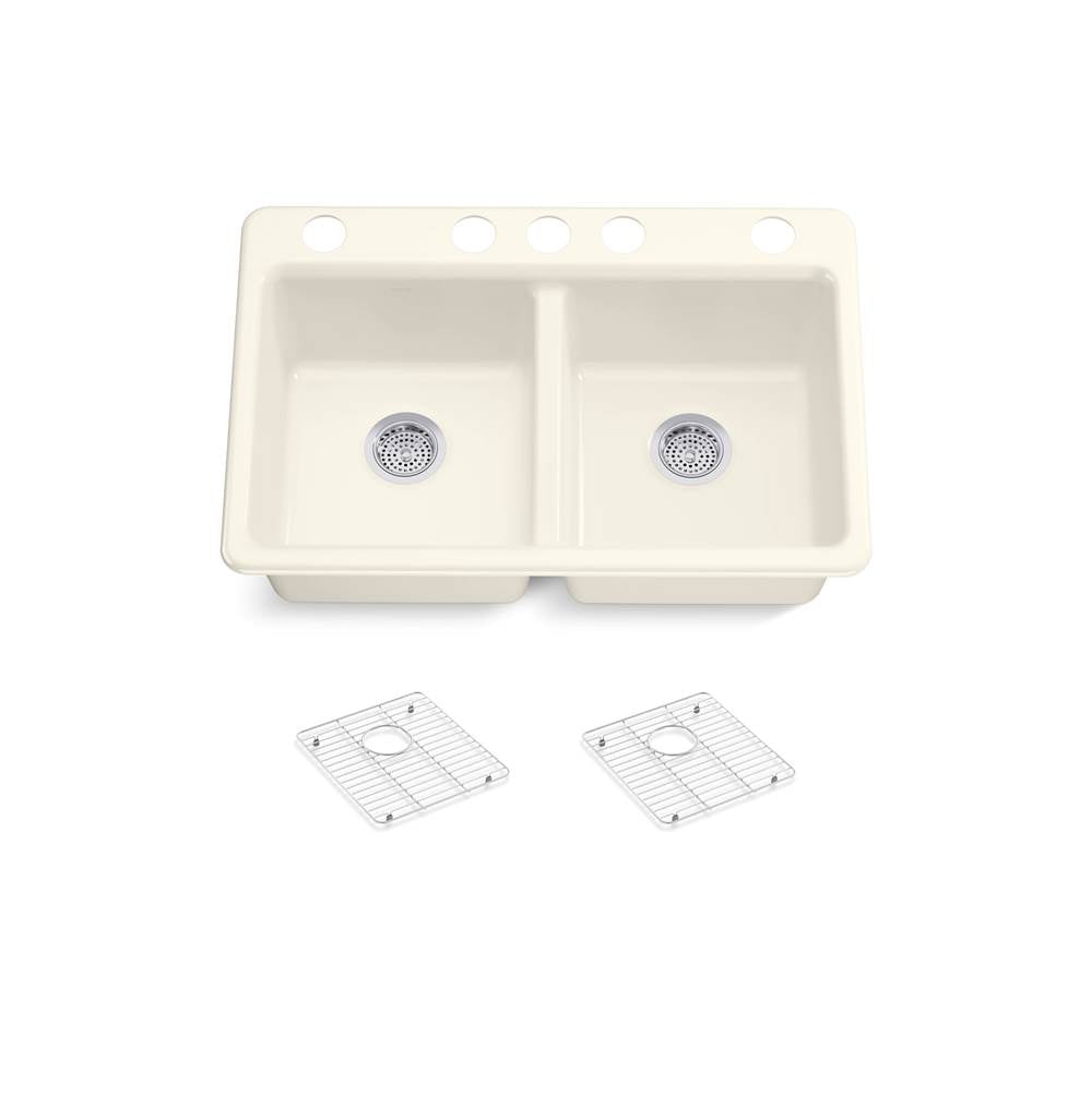 Riverby 33'' undermount double-bowl kitchen sink