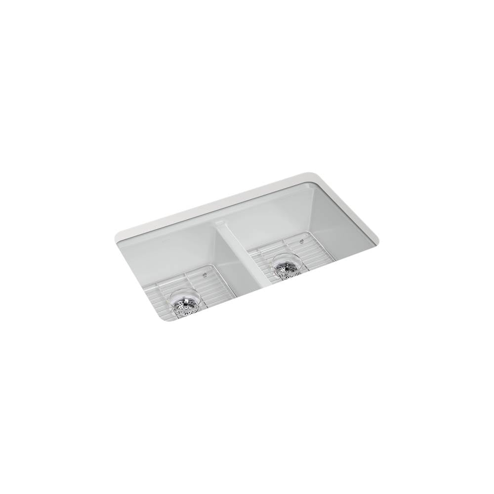 Riverby 33'' undermount double-bowl kitchen sink