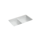 Riverby 33'' undermount double-bowl workstation kitchen sink