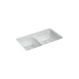 Riverby 33'' undermount double-bowl kitchen sink