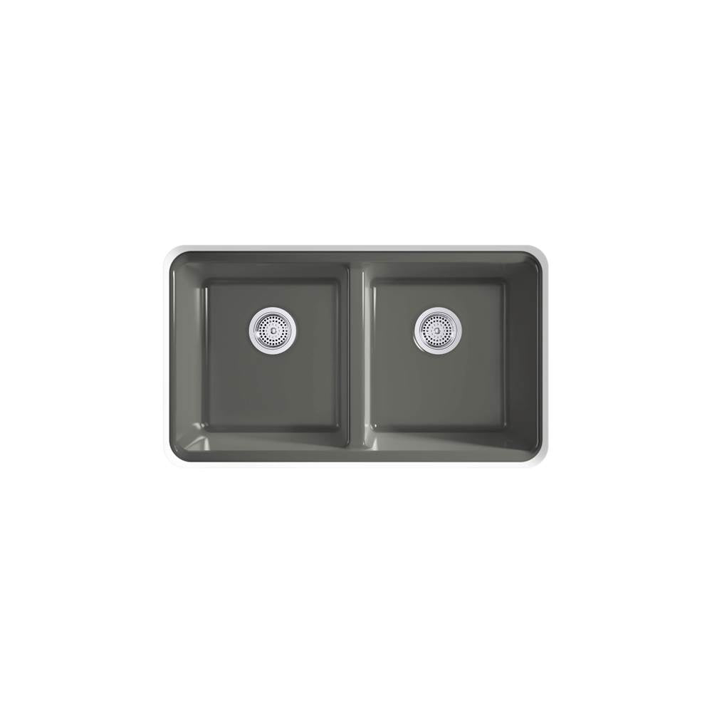 Riverby 33'' undermount double-bowl kitchen sink