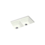 Riverby 33'' undermount double-bowl workstation kitchen sink