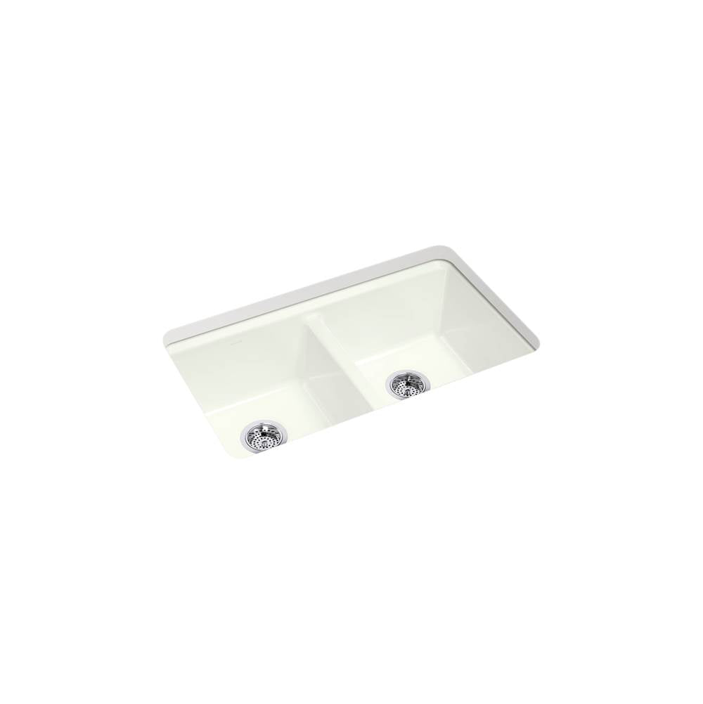 Kohler - Riverby 33'' undermount double-bowl kitchen sink - Dune