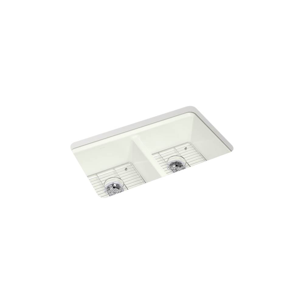 Riverby 33'' undermount double-bowl kitchen sink