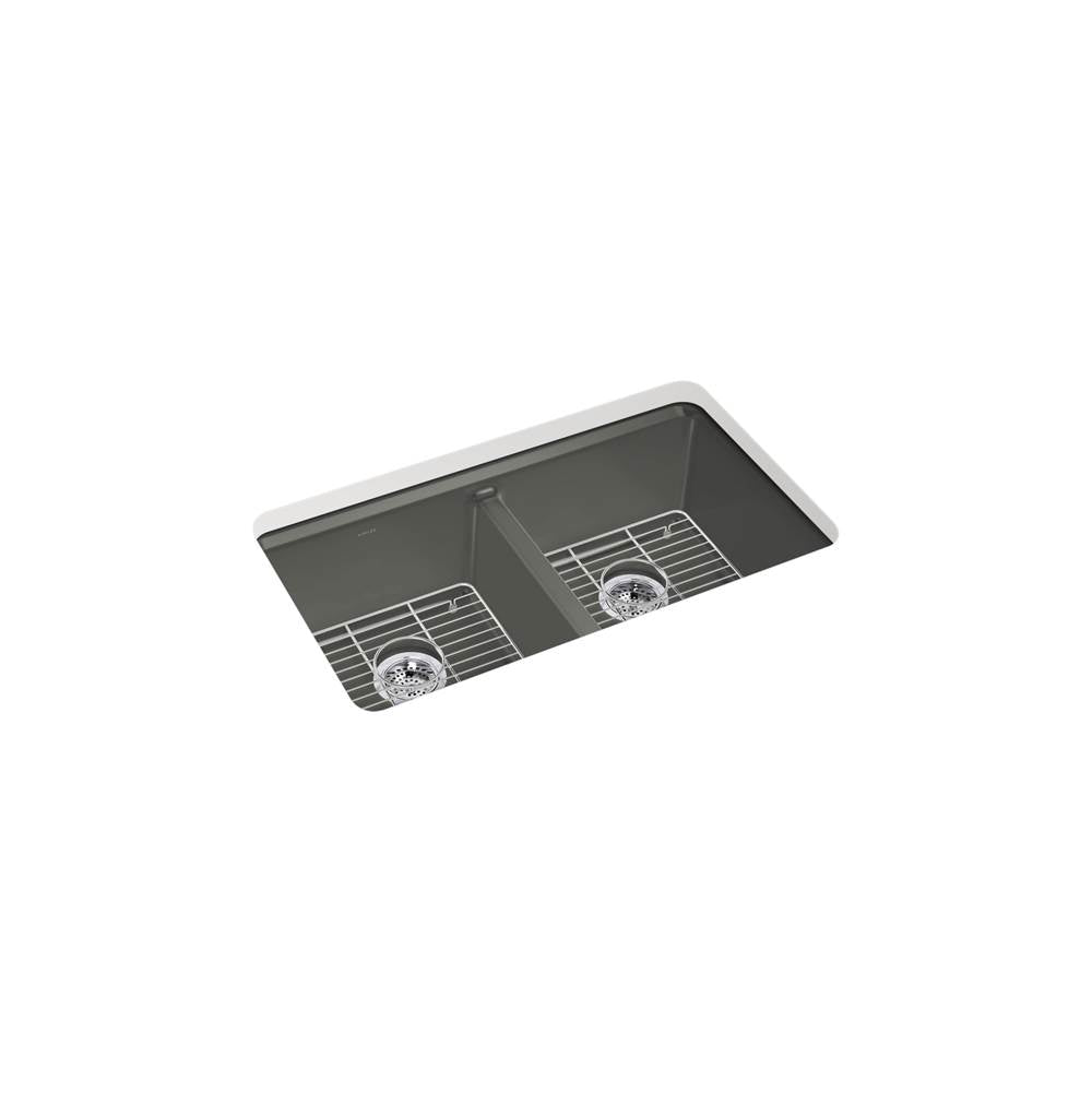 Riverby 33'' undermount double-bowl kitchen sink