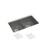 Riverby 33'' undermount double-bowl kitchen sink