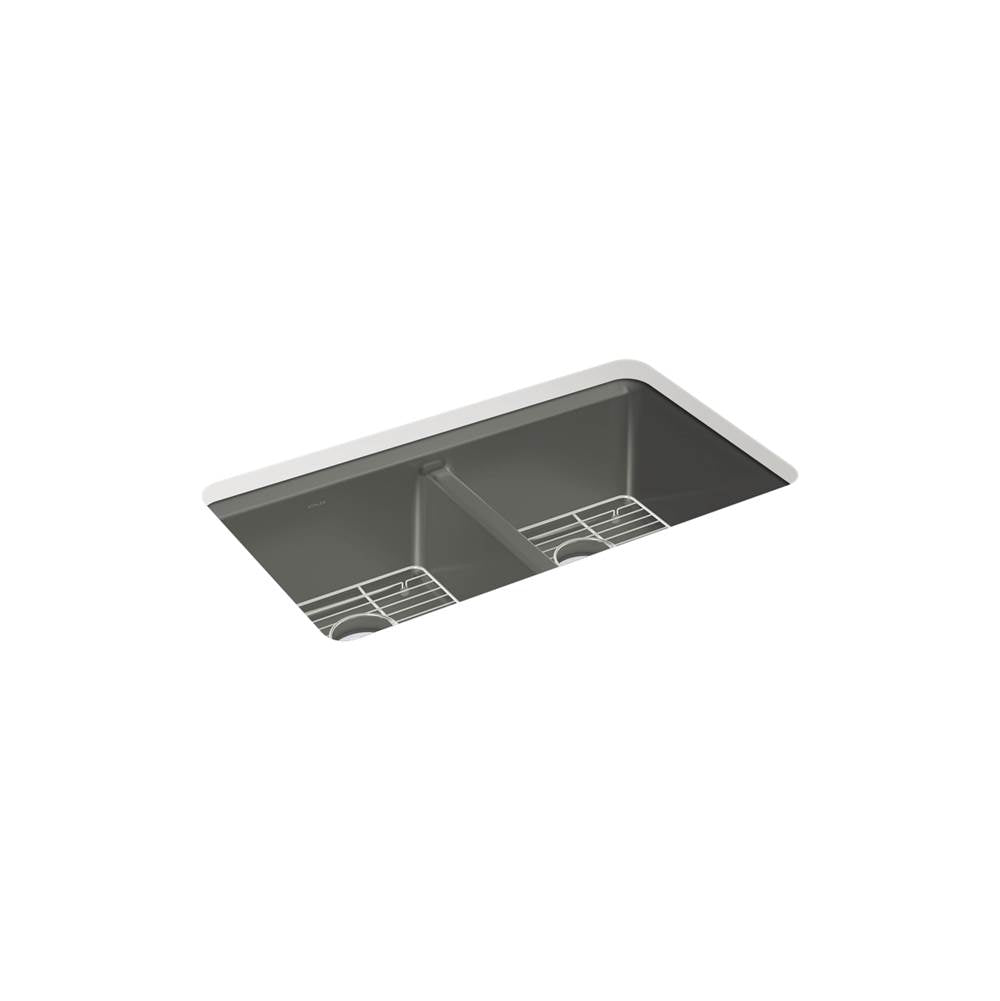 Riverby 33'' undermount double-bowl kitchen sink