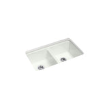 Kohler - Riverby 33'' undermount double-bowl kitchen sink - Sea Salt