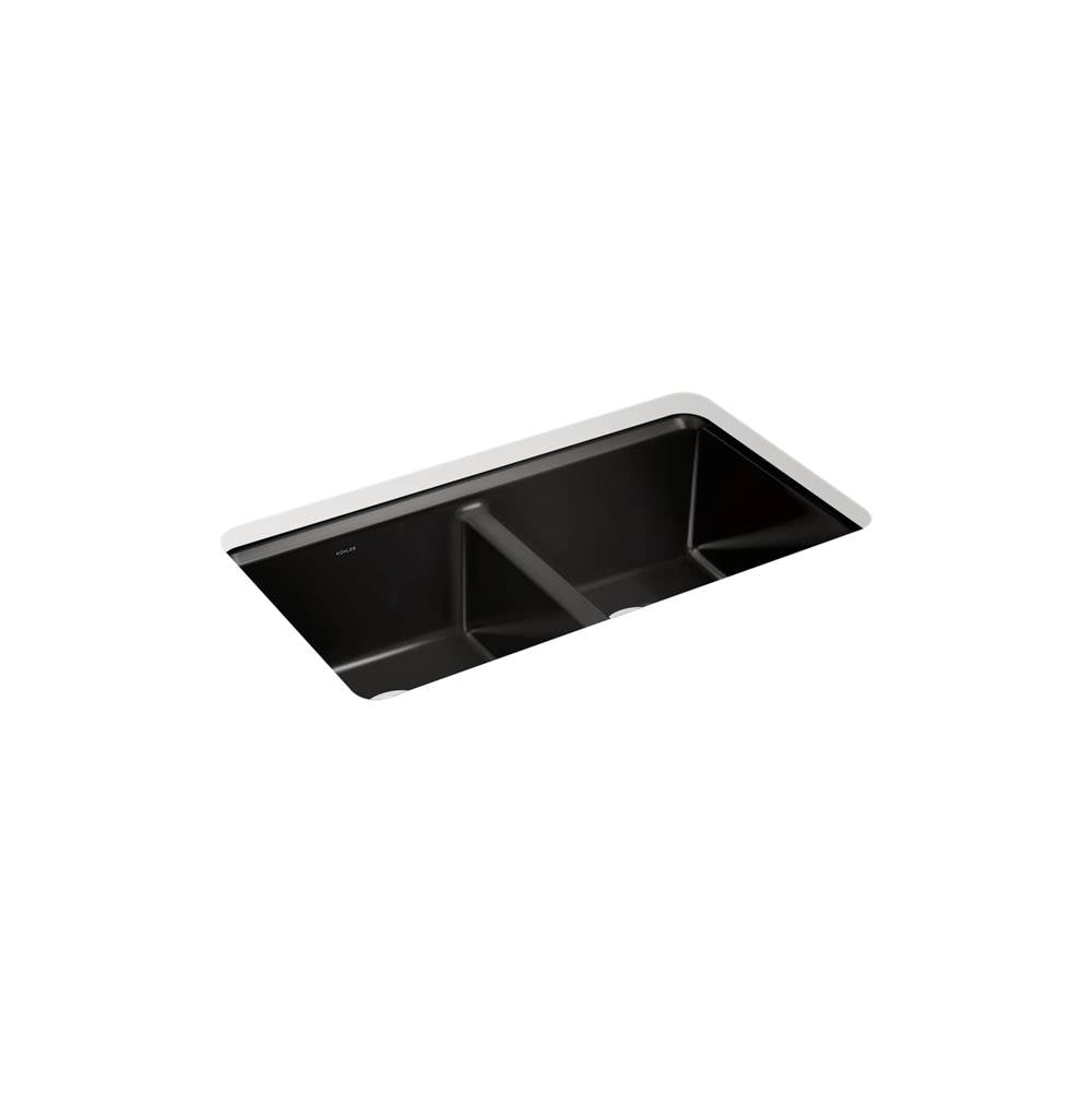 Riverby 33'' undermount double-bowl kitchen sink