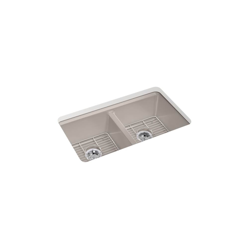 Riverby 33'' undermount double-bowl kitchen sink