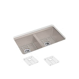 Riverby 33'' undermount double-bowl kitchen sink