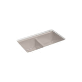 Riverby 33'' undermount double-bowl kitchen sink