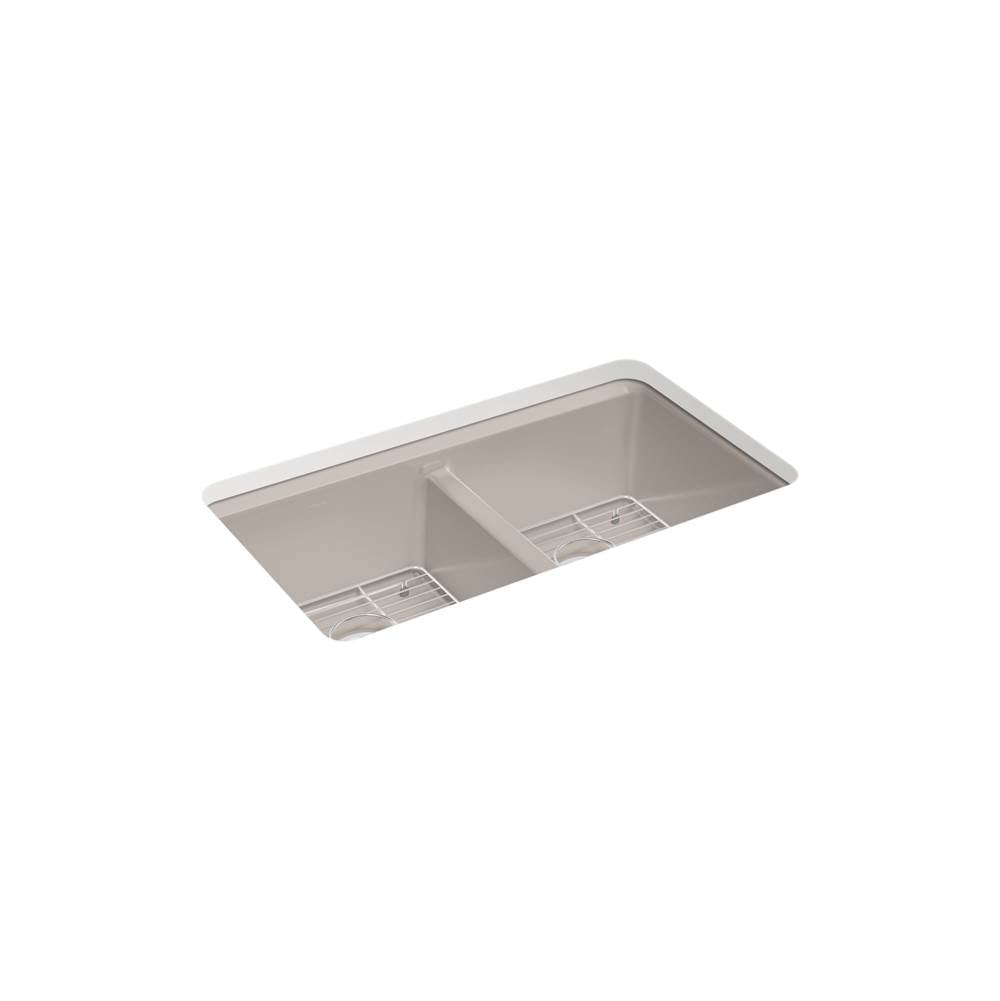 Riverby 33'' undermount double-bowl kitchen sink