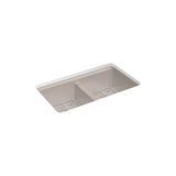 Riverby 33'' undermount double-bowl kitchen sink