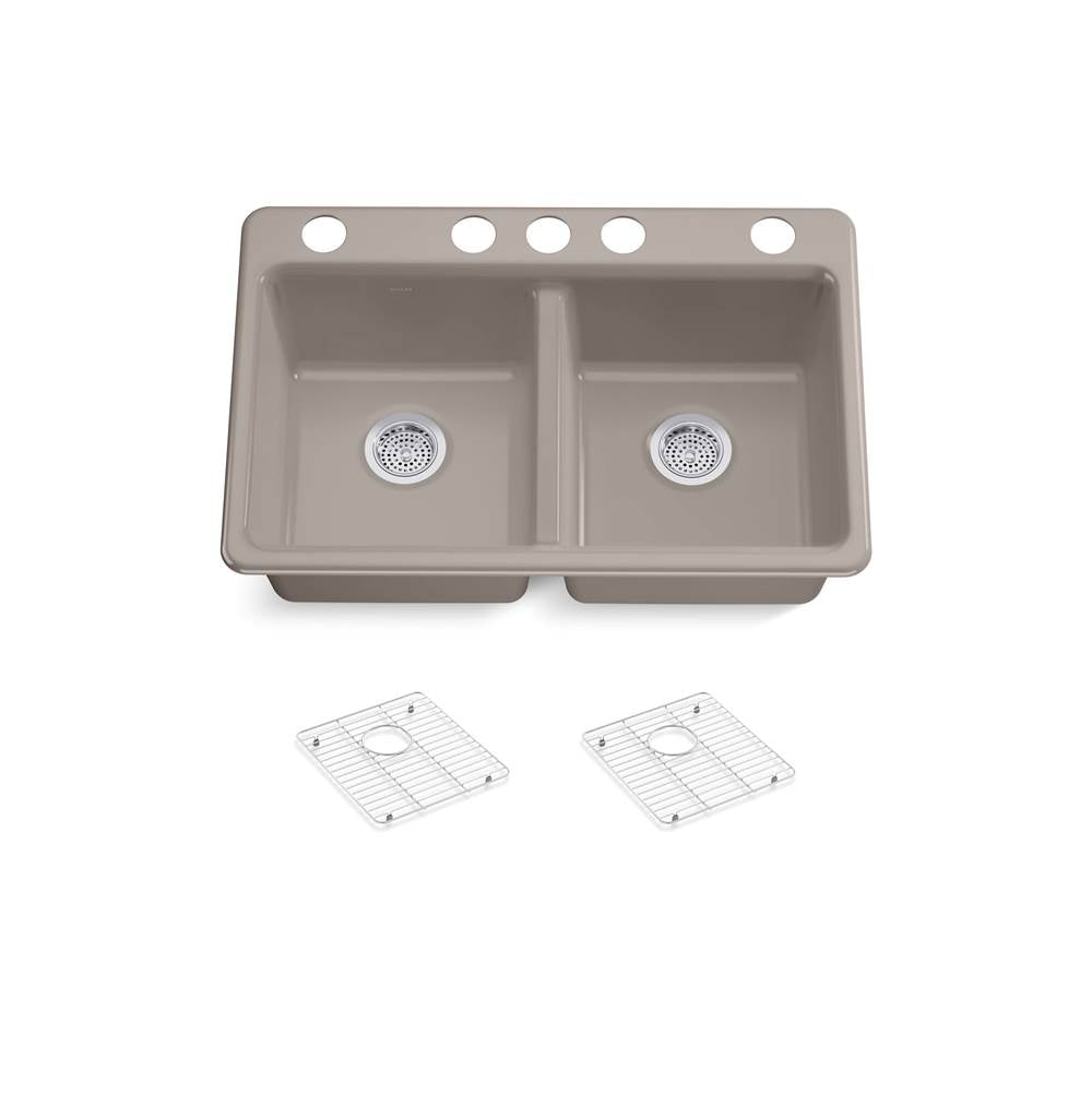 Riverby 33'' undermount double-bowl kitchen sink