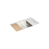 Riverby 33'' undermount double-bowl workstation kitchen sink