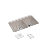 Riverby 33'' undermount double-bowl kitchen sink