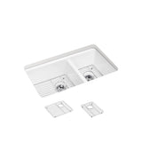 Riverby 33'' undermount double-bowl kitchen sink