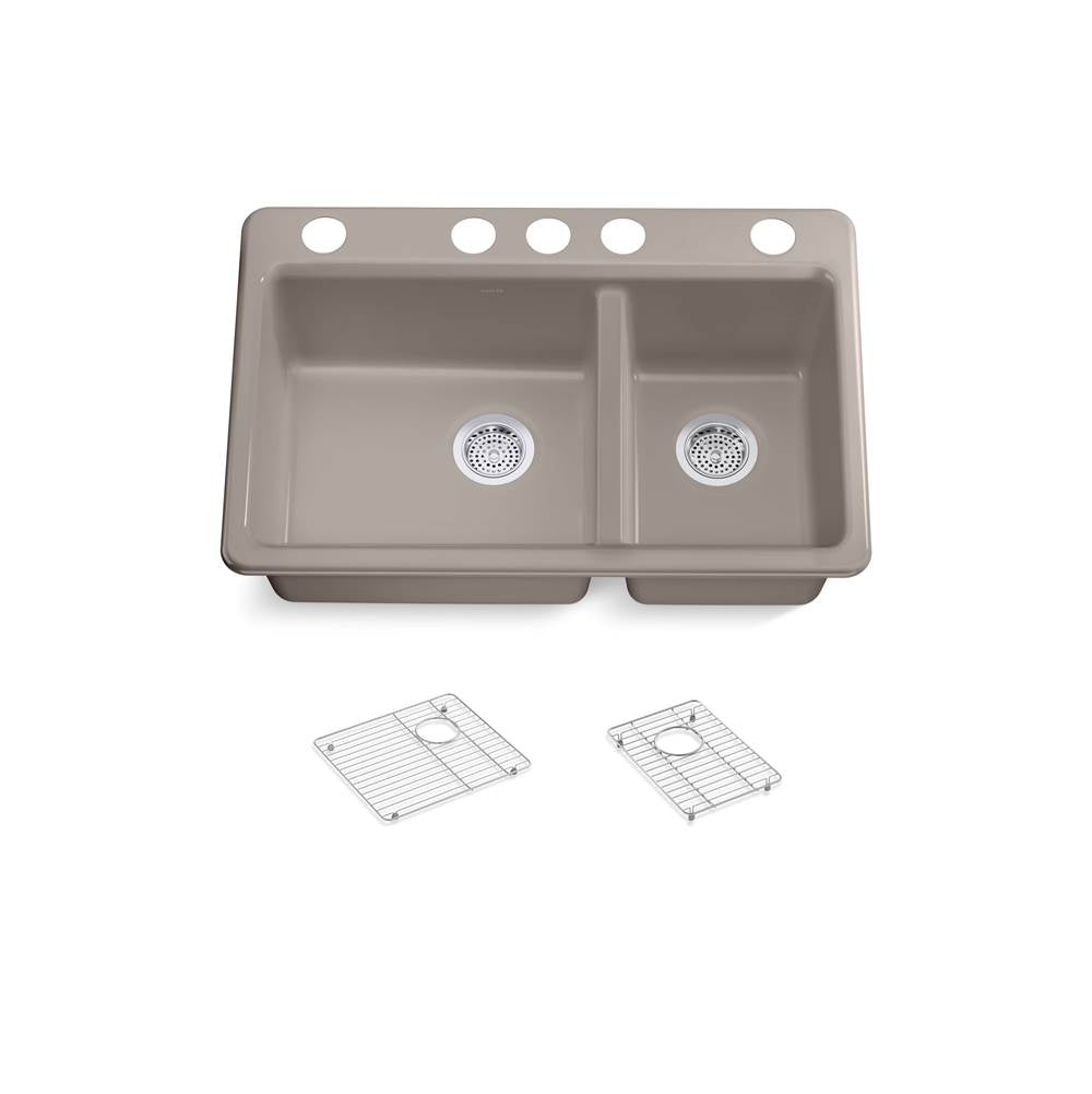 Riverby 33'' undermount double-bowl kitchen sink