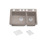 Riverby 33'' undermount double-bowl kitchen sink