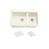 Riverby 33'' undermount double-bowl kitchen sink