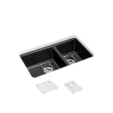 Riverby 33'' undermount double-bowl kitchen sink