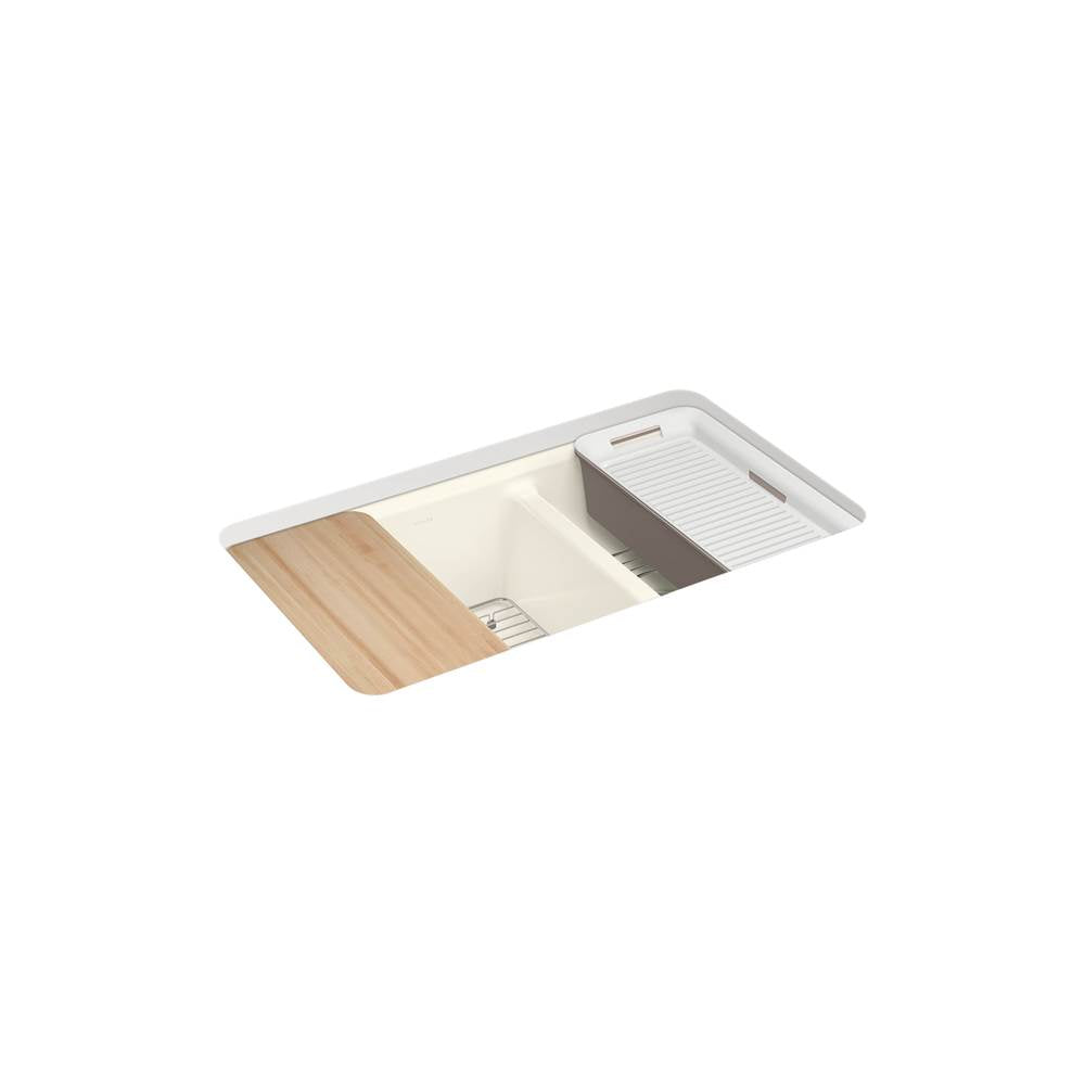 Riverby 33'' undermount double-bowl workstation kitchen sink