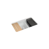 Riverby 33'' undermount double-bowl workstation kitchen sink