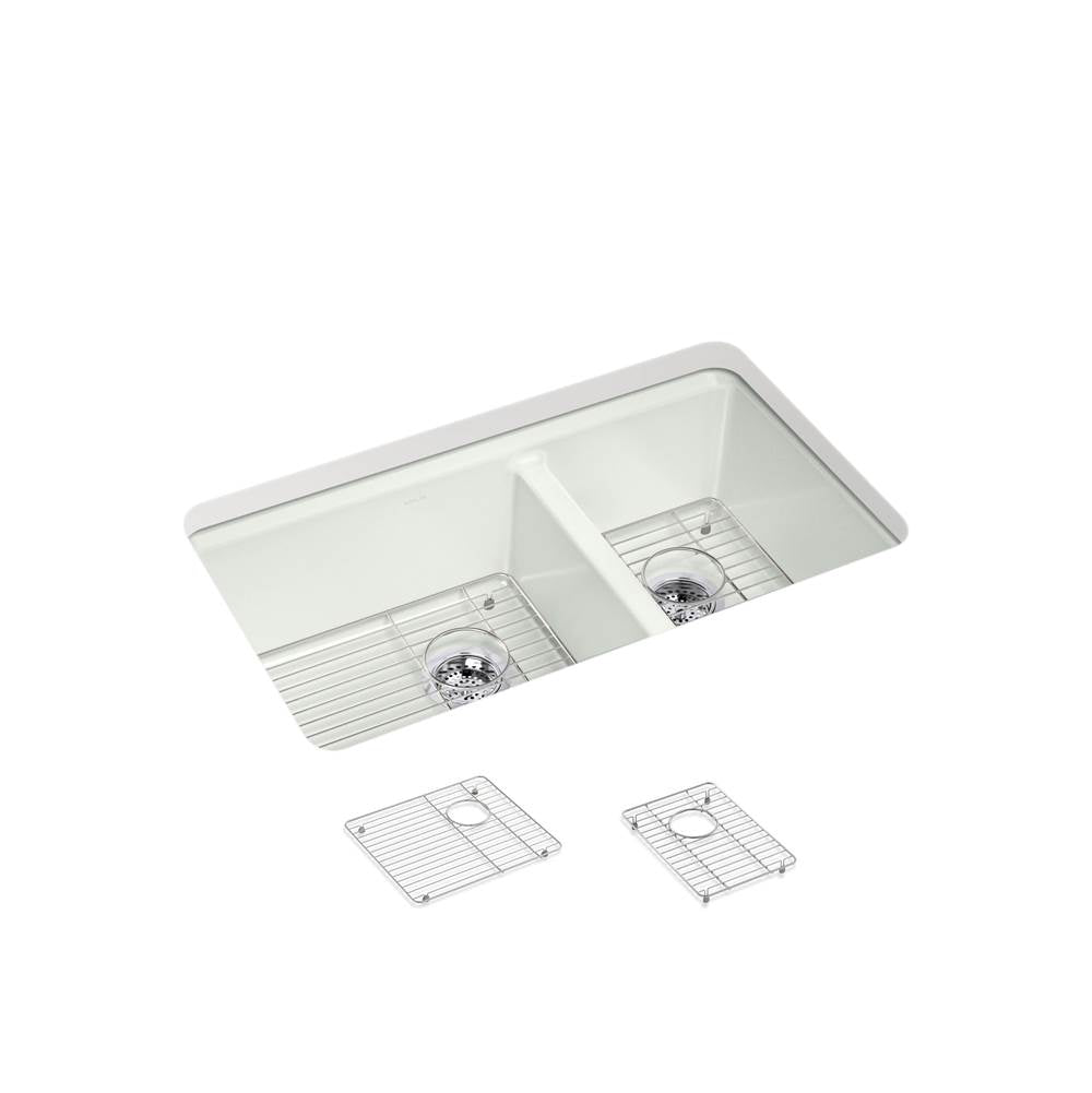 Riverby 33'' undermount double-bowl kitchen sink