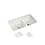 Riverby 33'' undermount double-bowl kitchen sink