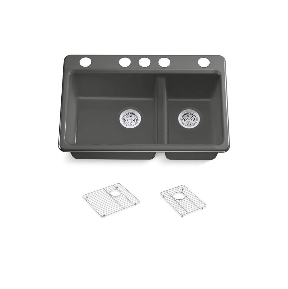 Riverby 33'' undermount double-bowl kitchen sink