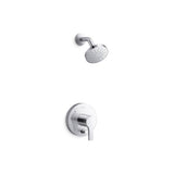 Kohler - Elate Rite-Temp Shower Trim Kit With Push-Button Diverter 2.5 GPM - Polished Chrome