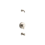 Kohler - Elate Rite-Temp Bath And Shower Trim Kit Without Showerhead - Vibrant Brushed Nickel