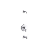 Kohler - Elate Rite-Temp Bath And Shower Trim Kit Without Showerhead - Polished Chrome