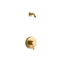 Kohler - Elate Rite-Temp Shower Trim Kit Without Showerhead - Vibrant Brushed Moderne Brass