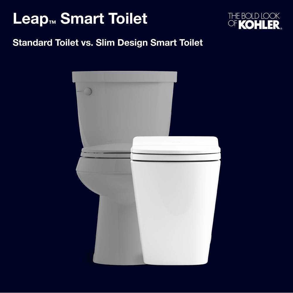 LeapE One-piece elongated smart toilet, dual-flush