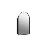 Kohler - Verdera 20'' X 34'' Arched Framed Medicine Cabinet Left-Hinged - Matte Black