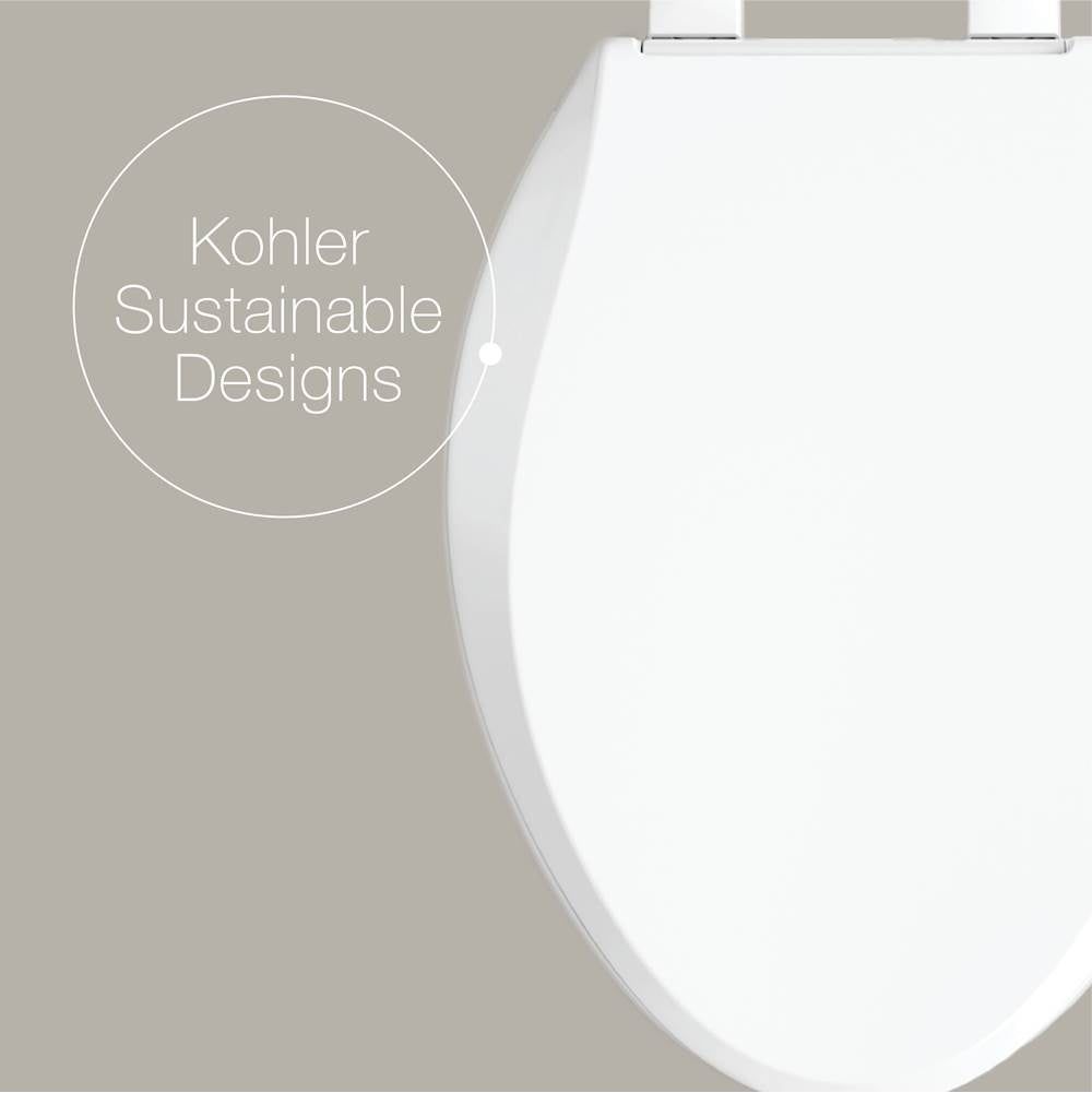 Cachet Recycled ReadyLatch Quiet-CloseE round-front toilet seat