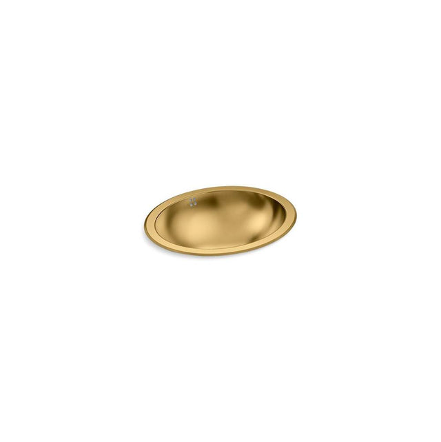 Kohler - Bachata 20'' Oval Drop-In/Undermount Bathroom Sink - Vibrant Brushed Moderne Brass