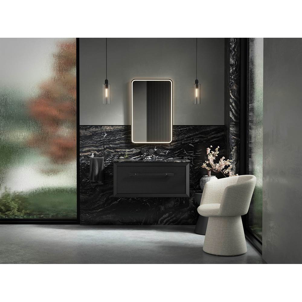 Essential Ultrabright 22 in. X 34 in. Rectangular Lighted Framed Mirror