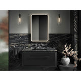 Essential Ultrabright 22 in. X 34 in. Rectangular Lighted Framed Mirror