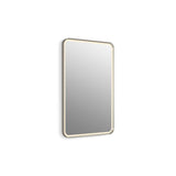 Kohler - Essential Ultrabright 22 in. X 34 in. Rectangular Lighted Framed Mirror - Brushed Nickel