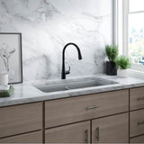 Simplice Touchless pull-down kitchen sink faucet with three-function sprayhead