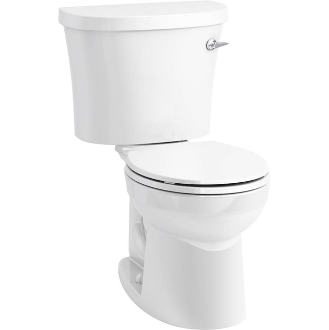 Kohler - KingstonE Two-piece round-front toilet, 1.28 gpf - White