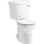 Kohler - KingstonE Two-piece round-front toilet, 1.28 gpf - White